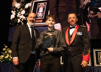 Brayden Chenier was honoured with Chief Youth Courage Award